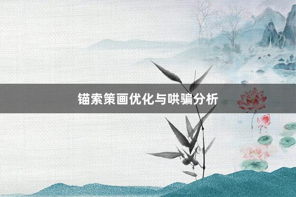 锚索策画优化与哄骗分析